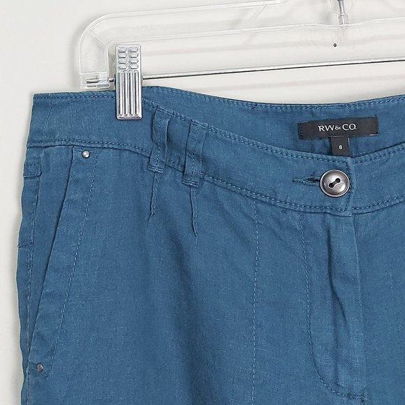 Women's Blue Pants - Picture 3 of 10